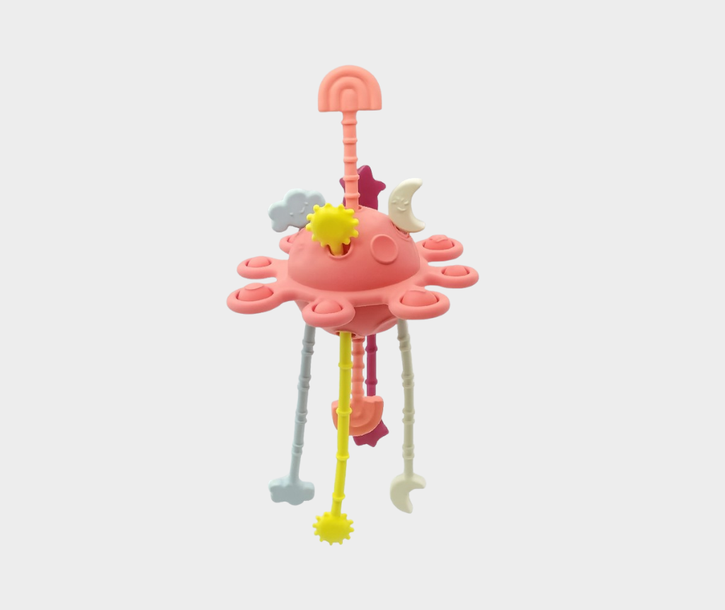 roze sensorische bal babyspeelgoed